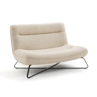 Банкетка 2-х местная 100 лен Helma единый размер бежевый AM.PM  фото, kupilegko.ru